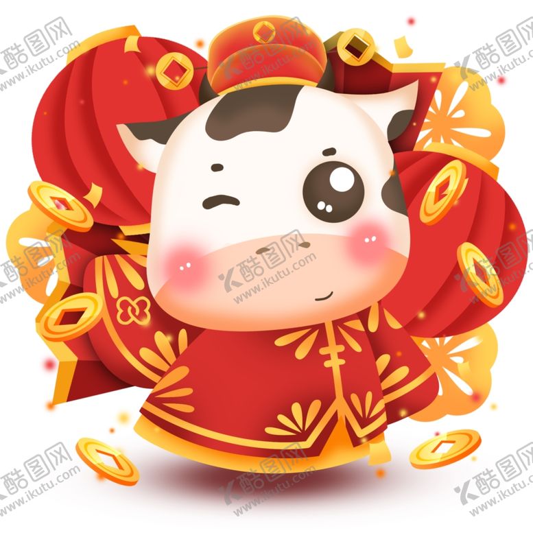 编号：35355605030057561532【酷图网】源文件下载-卡通牛形象