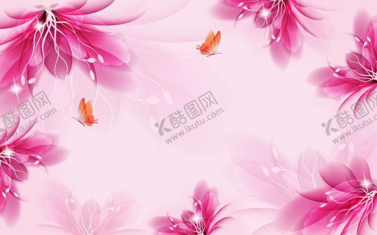 编号：92144909220354311889【酷图网】源文件下载-花卉背景墙