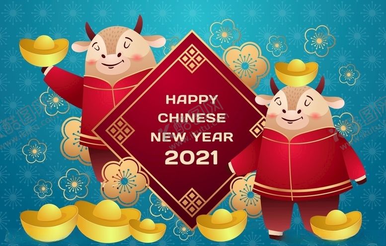 编号：33281804181616155873【酷图网】源文件下载-牛新年展板背景