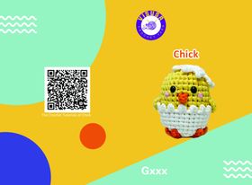 蛋壳鸡编织物DIY说明书