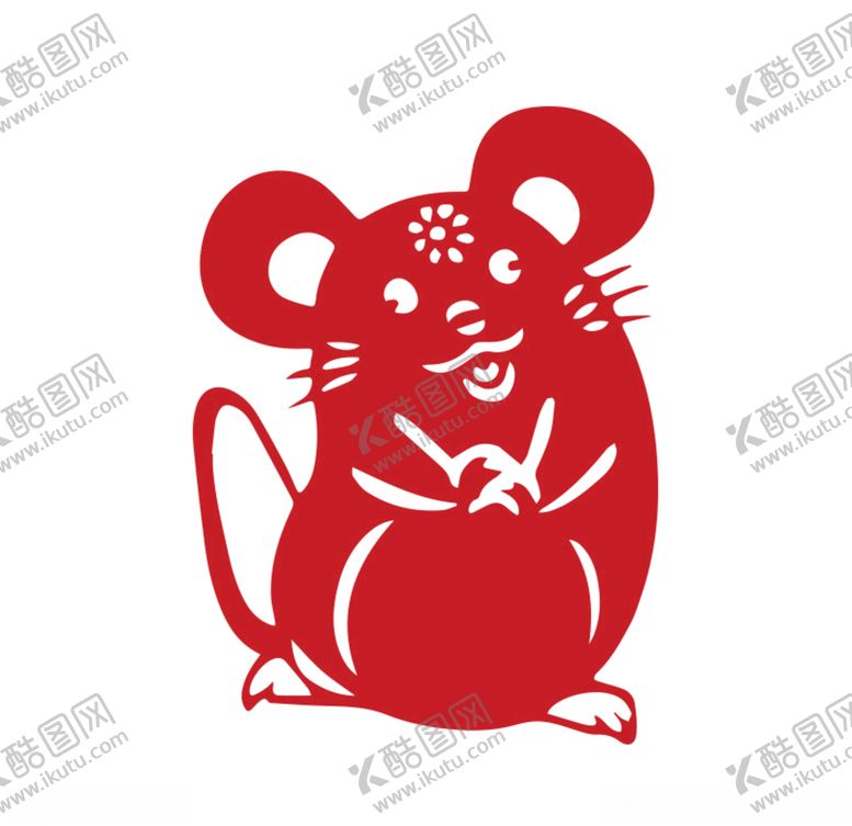 编号：20966004190113547227【酷图网】源文件下载-2020年鼠年剪纸