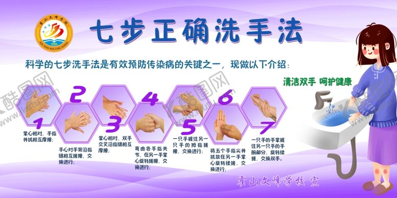 编号：20499709230744058562【酷图网】源文件下载-七步正确洗手法