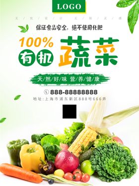 有机蔬菜海报有机水果蔬菜素材