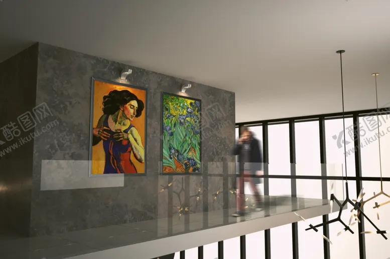 编号：17375604251052235544【酷图网】源文件下载-画展场景样机