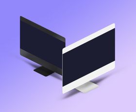 电脑显示器展示效果图
