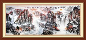 背有靠山装饰画
