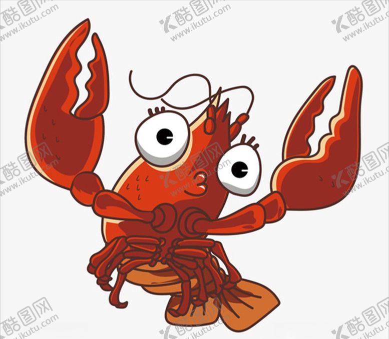 编号：26573109202117425819【酷图网】源文件下载-小龙虾简笔画