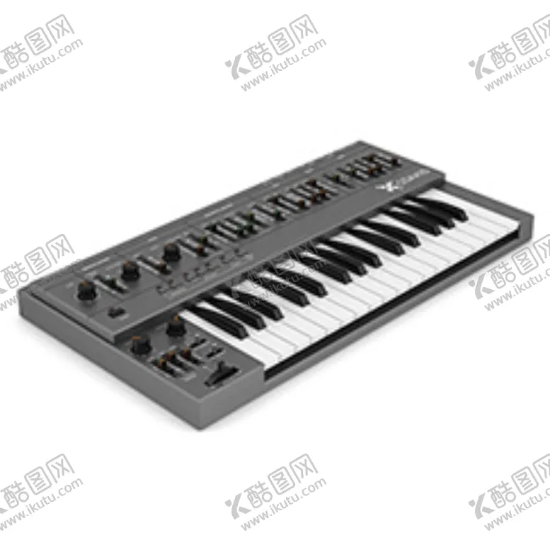 编号：23667411061843098684【酷图网】源文件下载-C4D模型电子琴