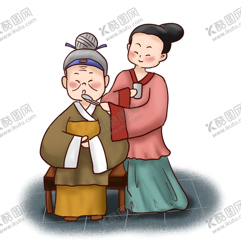编号：12564212071928432527【酷图网】源文件下载-二十四孝之乳姑不怠