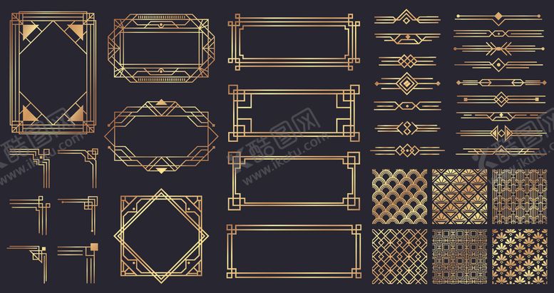 编号：50594304042103021430【酷图网】源文件下载-古典花纹边框
