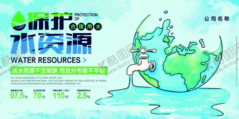 编号：34611303301727338616【酷图网】源文件下载-珍惜水资源社会公益宣传海报素材