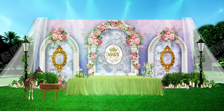 编号：77647510061536107096【酷图网】源文件下载-浪漫森系婚礼主题