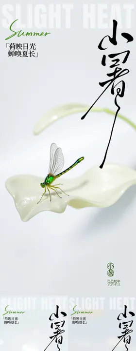 小暑大暑节气节日海报