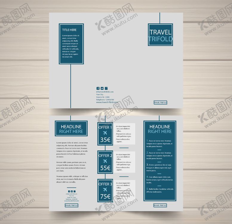 编号：90913609260229068350【酷图网】源文件下载-三折页模板