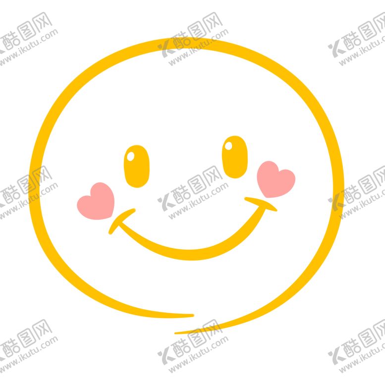 编号：24193509152041218142【酷图网】源文件下载-手绘笑脸可爱面容面容