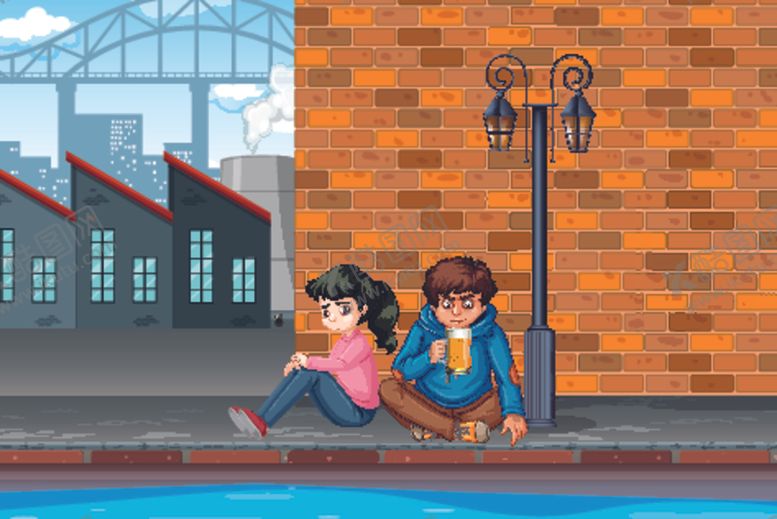 编号：33884009231740007810【酷图网】源文件下载-卡通青少年