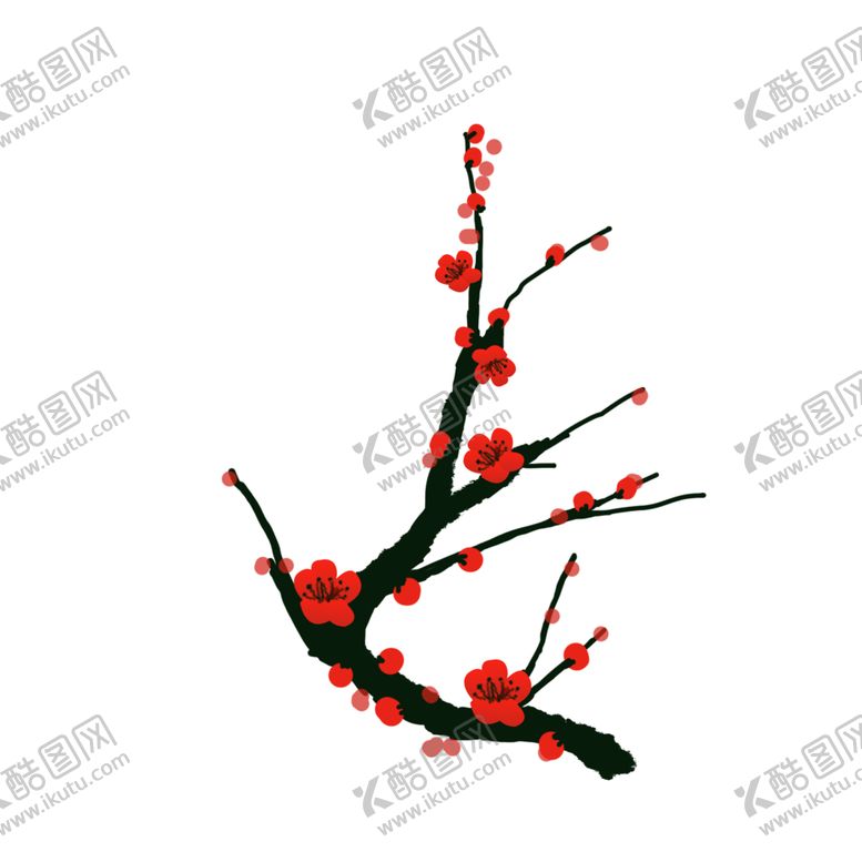 编号：75102710240937571737【酷图网】源文件下载-中国风水墨梅
