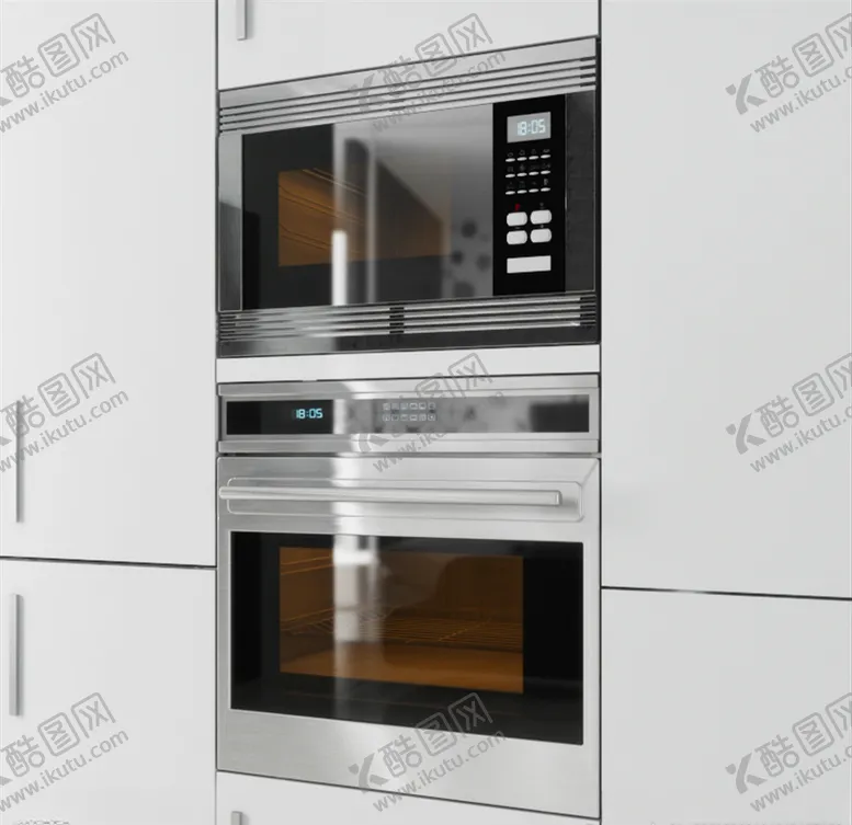 编号：33528503140828044190【酷图网】源文件下载-C4D模型橱柜烤箱