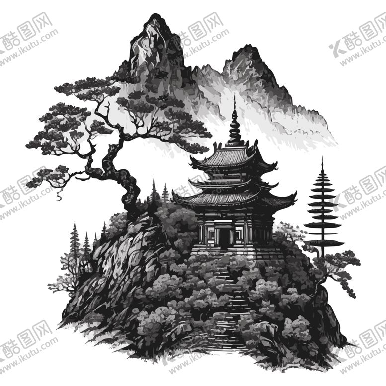 编号：47933112221738185157【酷图网】源文件下载-山水画