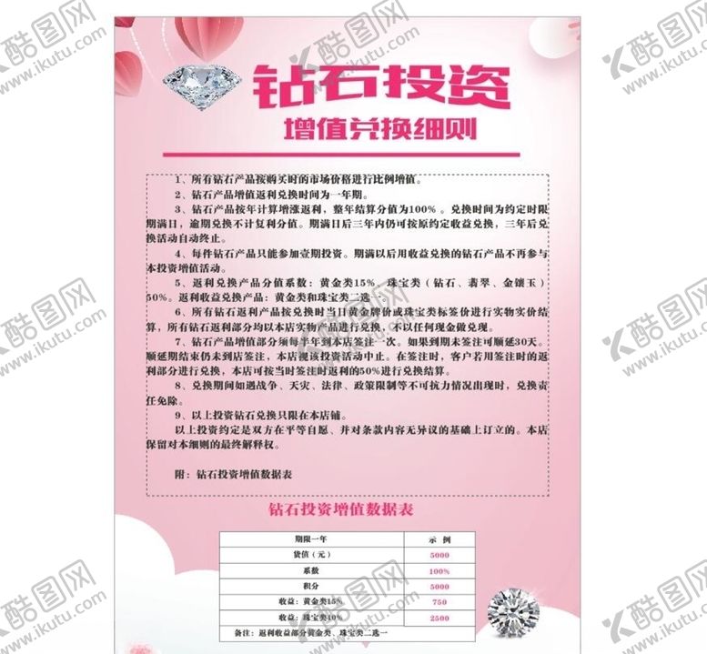 编号：76067610290656398370【酷图网】源文件下载-钻石投资