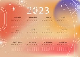 2023日历广告挂年挂挂