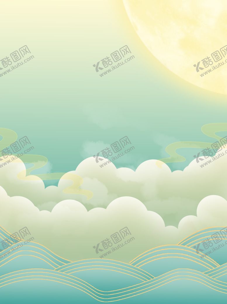 编号：54255512010249279077【酷图网】源文件下载-国潮山水背景七
