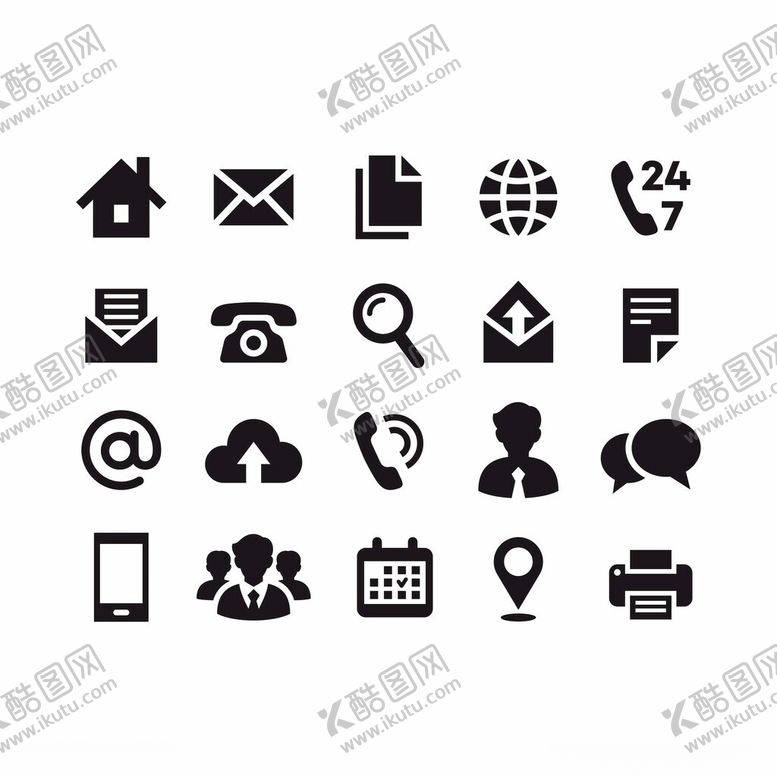 编号：92023802181442005468【酷图网】源文件下载-ui名片相关符号
