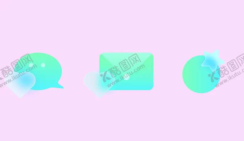 编号：72146509131350342891【酷图网】源文件下载-毛玻璃效果标志图标UI设计简约
