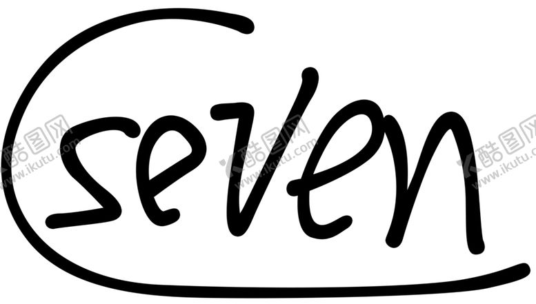 编号：79321204180046206548【酷图网】源文件下载-手绘seven
