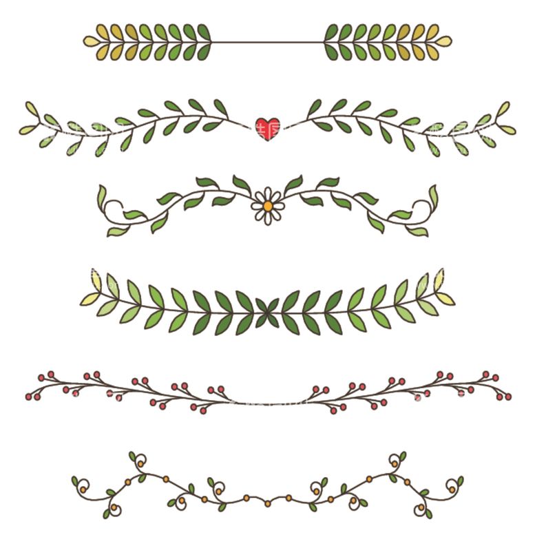 编号：98386212200408419381【酷图网】源文件下载-植物分割线