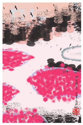 水墨风景装饰画