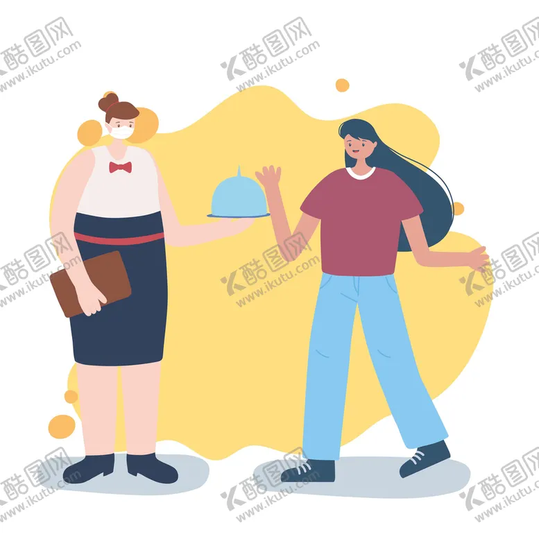 编号：82904109161900457529【酷图网】源文件下载-扁平人物插画