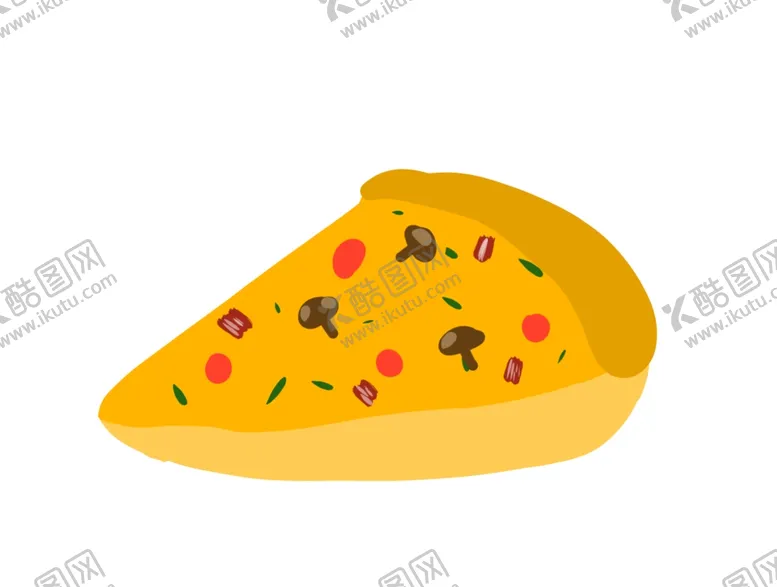 编号：86571706301932025389【酷图网】源文件下载-手绘食物披萨矢量图