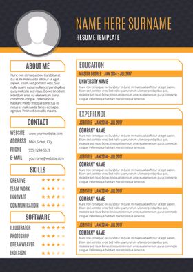 个人简历模板求职海报