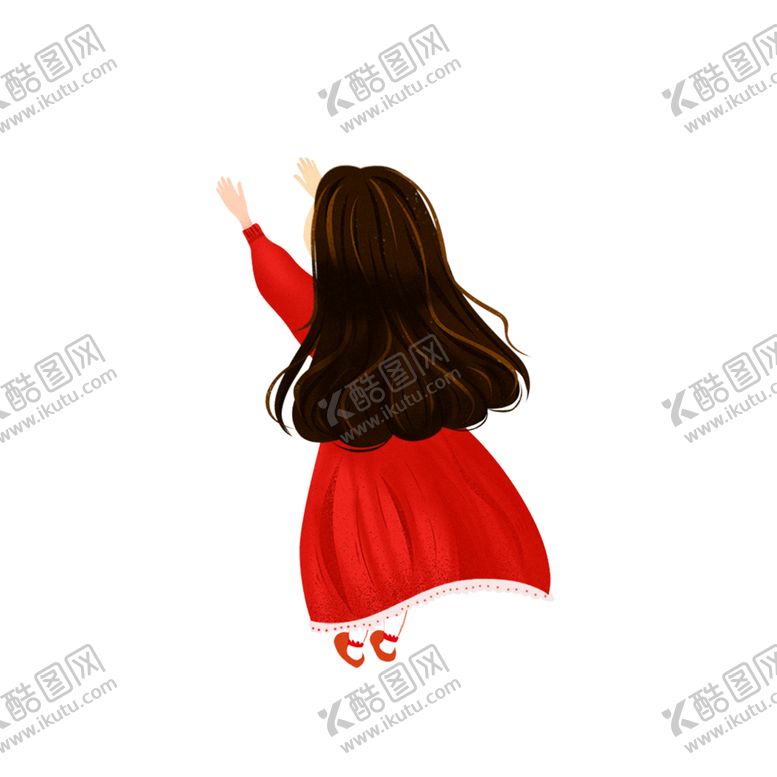 编号：62109104201704426359【酷图网】源文件下载-水彩手绘女孩