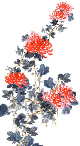 水墨菊花