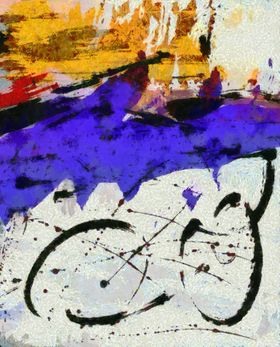 原创大幅抽象油画装饰画挂画设计