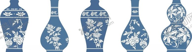 编号：98556212130408383029【酷图网】源文件下载-青花瓷瓶