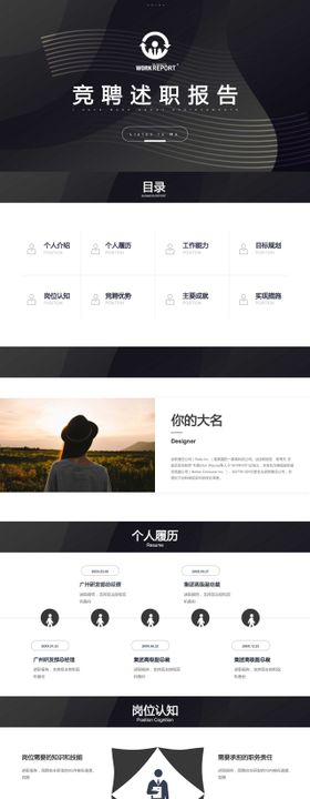 竞聘述职报告PPT