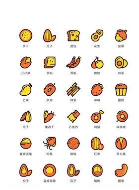 美食图标食品图标餐饮图标