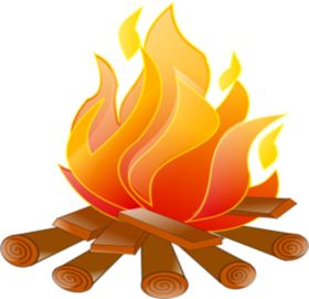 燃烧火焰火堆起火柴火