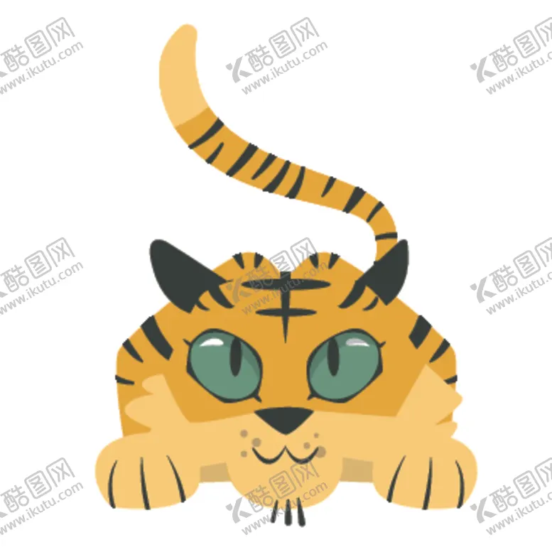 编号：78414407031658214621【酷图网】源文件下载-创意老虎插画图案