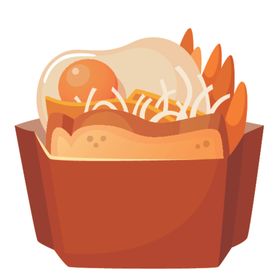韩国美食插画图案