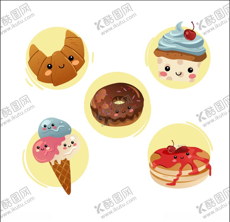 编号：34945911010251169584【酷图网】源文件下载-可爱食物