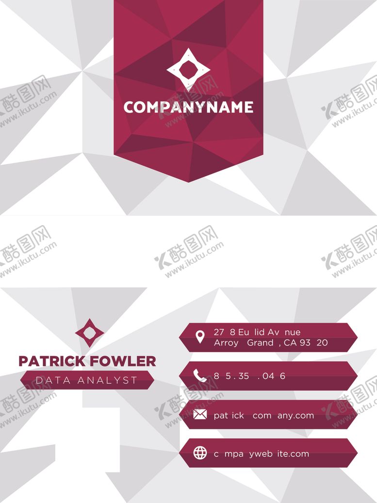 编号：35147409252150419574【酷图网】源文件下载-矢量名片模板