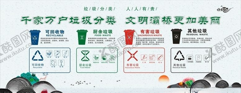 编号：11789910050437081254【酷图网】源文件下载-垃圾分类古风