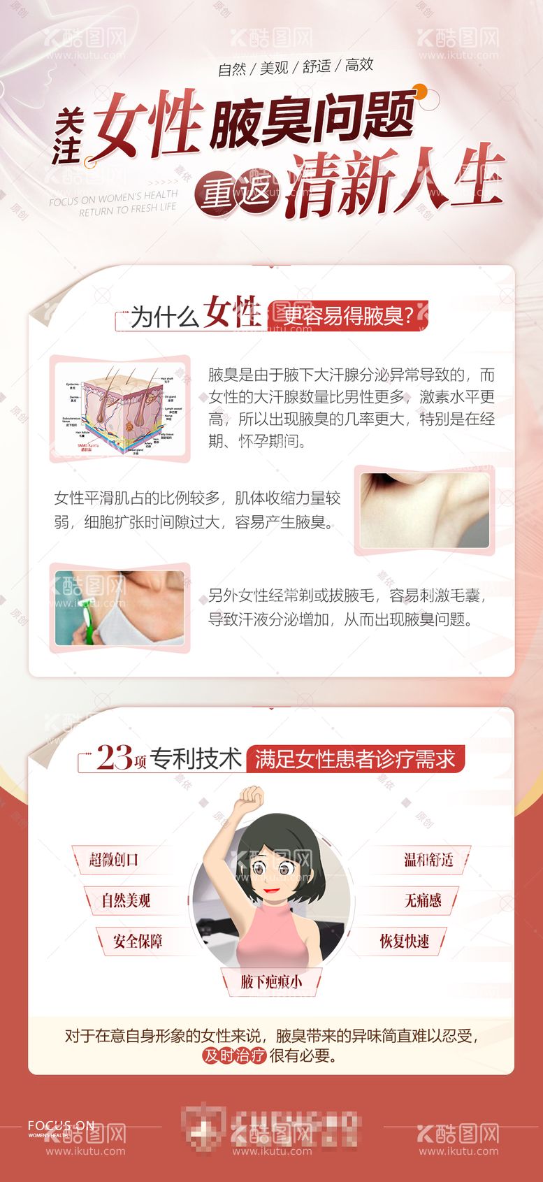 编号：25694811281109544948【酷图网】源文件下载-女神节女性健康科普海报