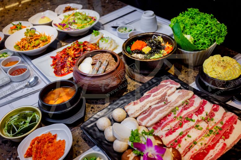 编号：15466106162031327062【酷图网】源文件下载-韩国烤肉美食传统美食餐饮