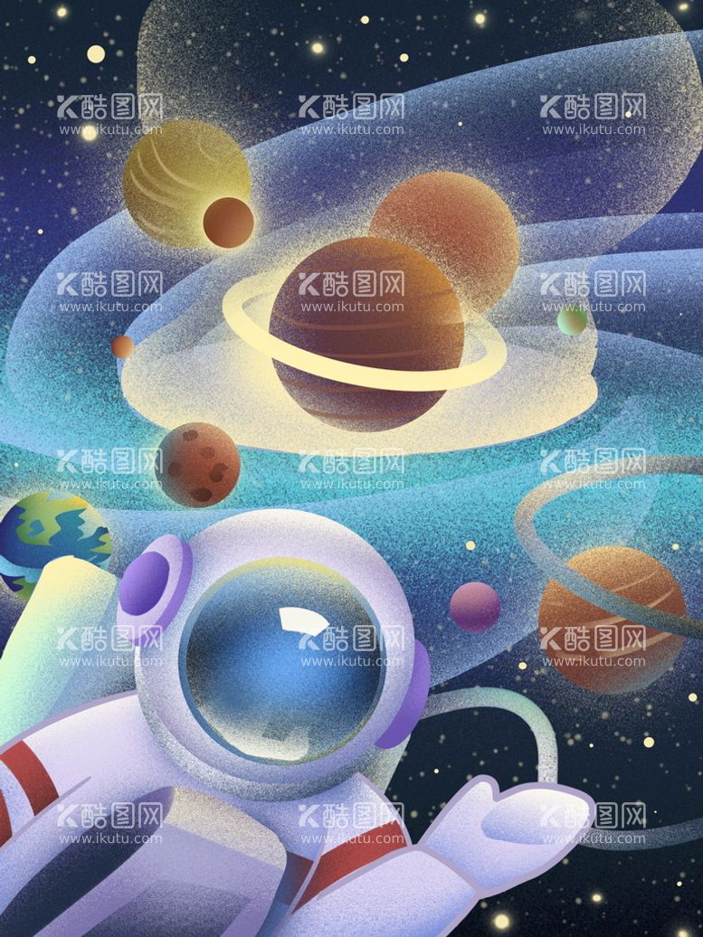 编号：25633311152229547157【酷图网】源文件下载-宇宙星空 宇航员 