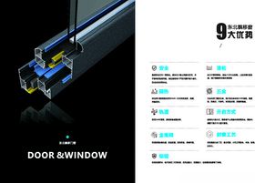 门窗宣传页彩页飘移窗